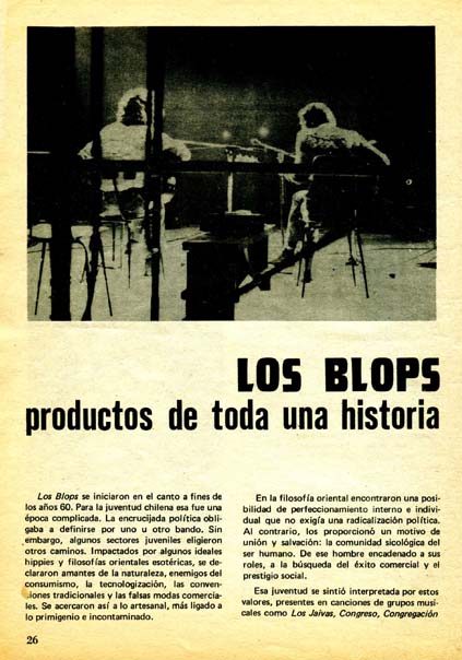 Archivo Local: Los Blops, productos de toda una historia