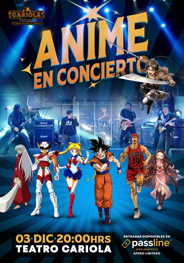  El rock Anime regresa en legendario concierto, este   de diciembre en Teatro Cariola – Aldea Local